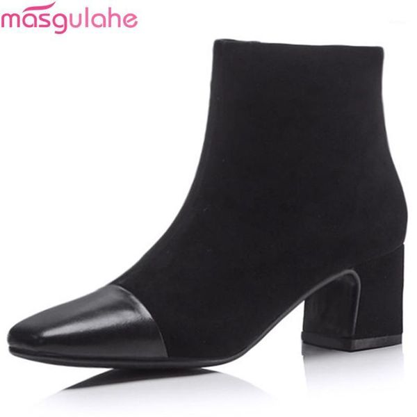 boots masgulahe 2021 fashion autumn winter shoes woman square toe genuine leather ankle women zip high heels size34-421, Black
boots masgulahe 2021 fashion autumn winter shoes woman square toe genuine leather ankle women zip high heels size34-421, Black