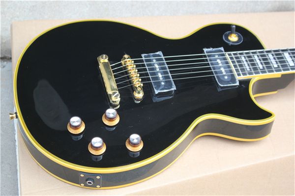 standard guitar with p90 pickups the fengerboard with fret binding black matte color guitar
standard guitar with p90 pickups the fengerboard with fret binding black matte color guitar