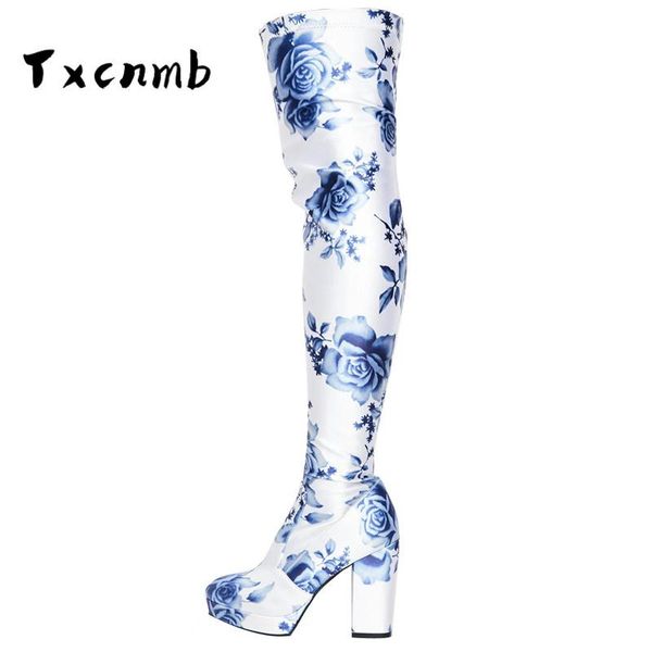 txcnmb 2020 women thigh high boots winter faux leather block high heels boots over knee shoes botines mujer botas size 42 43, Black
txcnmb 2020 women thigh high boots winter faux leather block high heels boots over knee shoes botines mujer botas size 42 43, Black