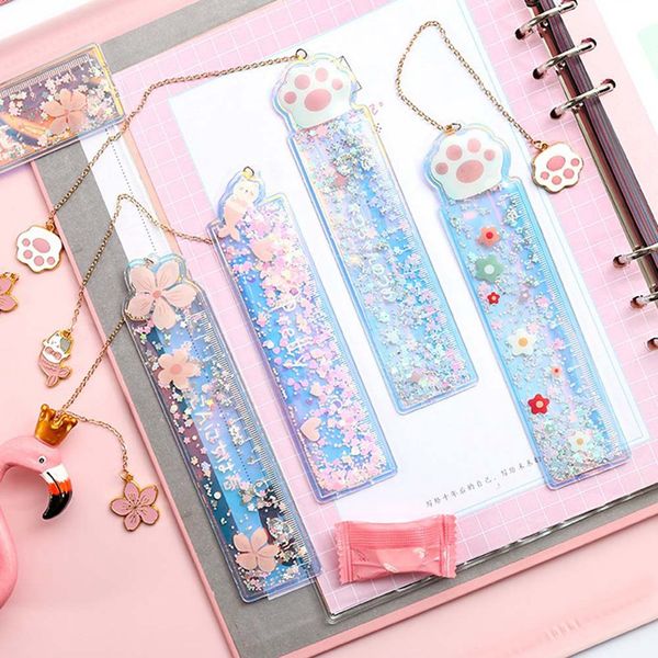 1pc cartoon oil sand ruler drawing ruler cute girl stationery scale student pendant bookmark quicksand creative
1pc cartoon oil sand ruler drawing ruler cute girl stationery scale student pendant bookmark quicksand creative