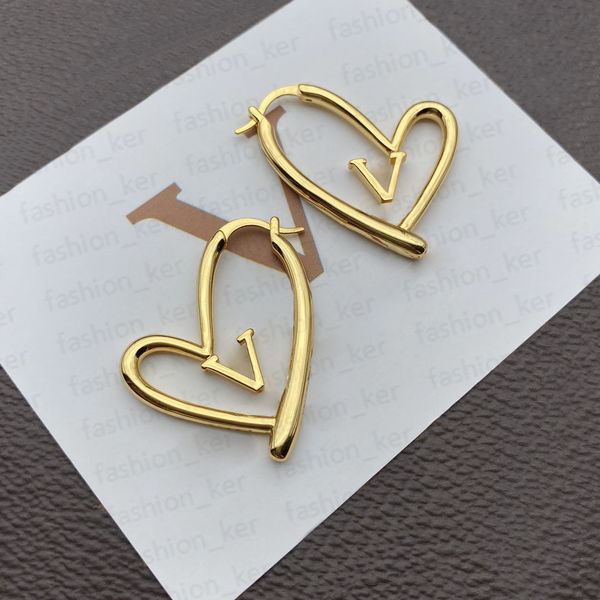 

stud delicate earrings designer fashion ear loop simple earing for man womens 4 styles good quality t2302031, Golden;silver