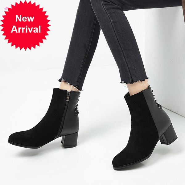 2021 the new straightaway style comfortable head round ankle fashion middle black lace with heels thick riding boots women's shoes bw50
2021 the new straightaway style comfortable head round ankle fashion middle black lace with heels thick riding boots women's shoes bw50