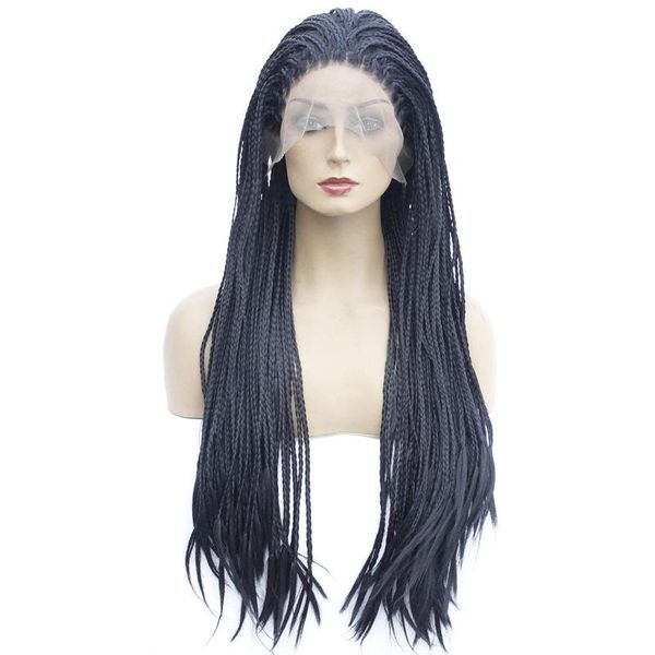 african front lace chemical fiber high temperature dirty braid headgear rock braid hair / african turban wrp, Black
african front lace chemical fiber high temperature dirty braid headgear rock braid hair / african turban wrp, Black