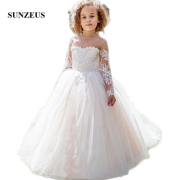 lace long sleeve flower girls dresses see though o-neck ball gown girls wedding party dress vestidos de primera comunion sf41, Red;yellow
lace long sleeve flower girls dresses see though o-neck ball gown girls wedding party dress vestidos de primera comunion sf41, Red;yellow