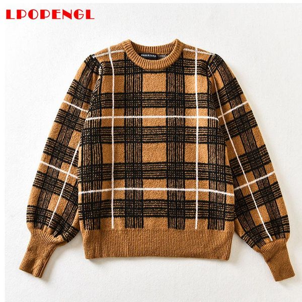 stylish chic loose plaid print sweaters women fashion casual o neck pullovers elegant ladies long sleeve jumper autumn winter, White;black
stylish chic loose plaid print sweaters women fashion casual o neck pullovers elegant ladies long sleeve jumper autumn winter, White;black