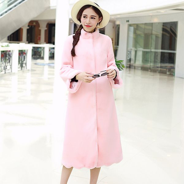 nerazzurri long fluffy warm faux fur coat women 2020 stand collar a line winter green black pink plus size fashion 5xl 6xl 7xl lj201202
nerazzurri long fluffy warm faux fur coat women 2020 stand collar a line winter green black pink plus size fashion 5xl 6xl 7xl lj201202