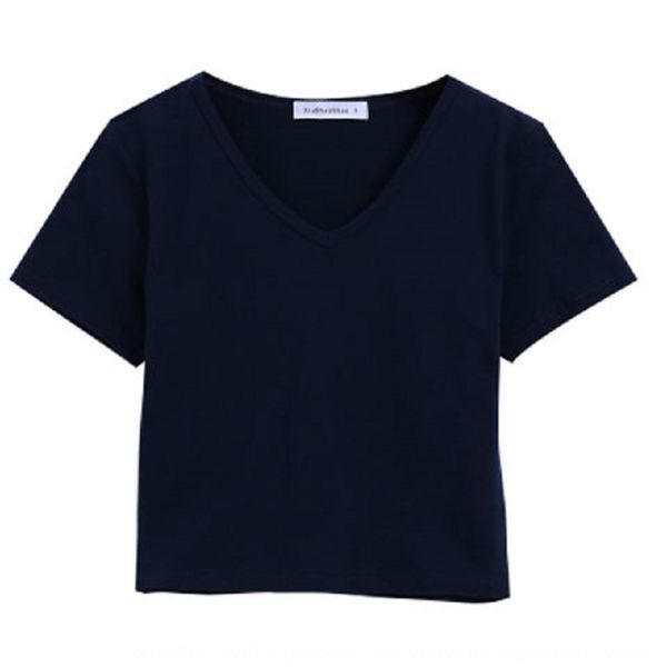 2020 new black v-neck short sleeve t-shirt for women's summer coat t-shirt big neckline slim tight chicken heart collar low collar half, White
2020 new black v-neck short sleeve t-shirt for women's summer coat t-shirt big neckline slim tight chicken heart collar low collar half, White