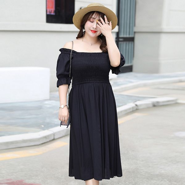 xl xxl 3xl 4xl new summer 2020 women long dress short sleeve plus size square collar black pink green mid calf vintage lady, Black;gray
xl xxl 3xl 4xl new summer 2020 women long dress short sleeve plus size square collar black pink green mid calf vintage lady, Black;gray