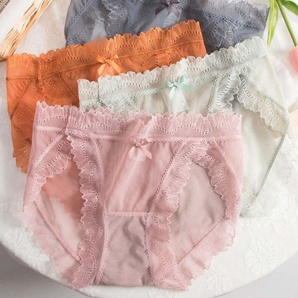 women's panties see-through mesh girl lace ice silk breathable briefs comfortable cotton crotch, Black;pink
women's panties see-through mesh girl lace ice silk breathable briefs comfortable cotton crotch, Black;pink