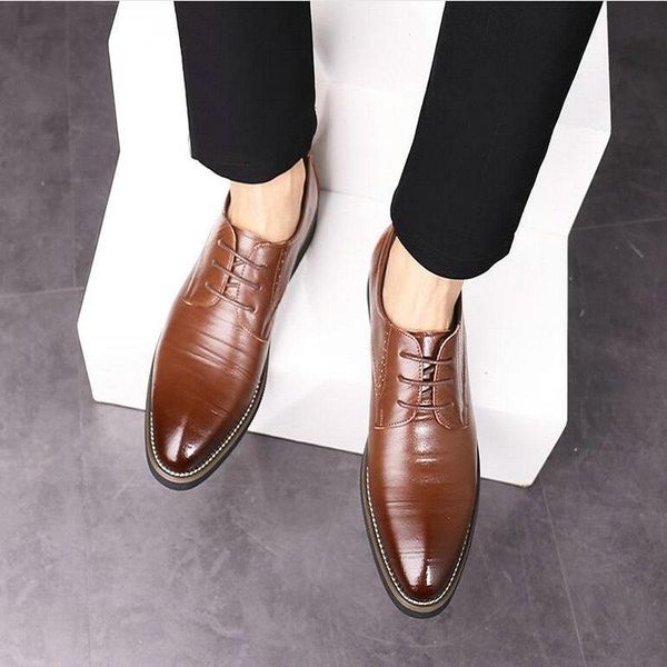 official shoes new fashion 2020 men's point leather shoes black blue brown men's oxford official casual 789
official shoes new fashion 2020 men's point leather shoes black blue brown men's oxford official casual 789