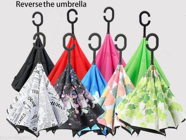 new inverted umbrella double layer reverse rainy sunny umbrella with c handle c -hook hands self standing inside out ing
new inverted umbrella double layer reverse rainy sunny umbrella with c handle c -hook hands self standing inside out ing