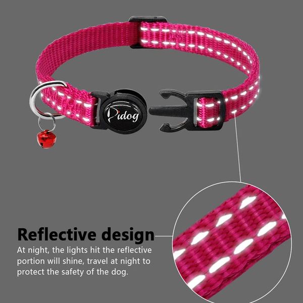 4pcs/lot safety breakaway cat kitten collars nylon reflective safety collar for small cats with bell mixed wmtoar
4pcs/lot safety breakaway cat kitten collars nylon reflective safety collar for small cats with bell mixed wmtoar