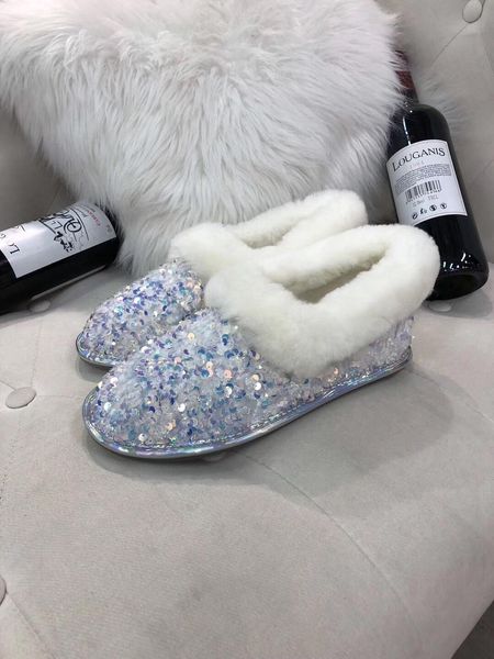 designer womens loafers white purple gradient sequin decoration with fluff flat heel with box size 35-40, Black
designer womens loafers white purple gradient sequin decoration with fluff flat heel with box size 35-40, Black