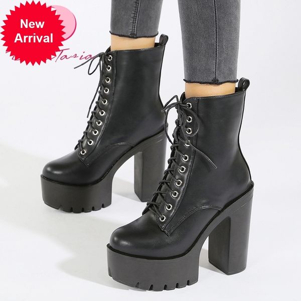 2021 the new new ladies ankle fashion shoelaces high boots elegant ol'women's shoes lqs4, Black
2021 the new new ladies ankle fashion shoelaces high boots elegant ol'women's shoes lqs4, Black