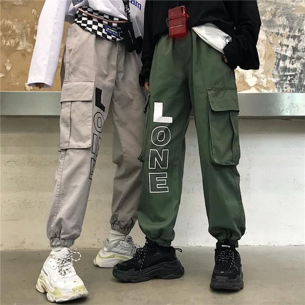 women's pants & capris 2021 spring hiphop cargo elastic waist letter pockets loose women's clothing sweatpants casual high ladies1, Black;white
women's pants & capris 2021 spring hiphop cargo elastic waist letter pockets loose women's clothing sweatpants casual high ladies1, Black;white