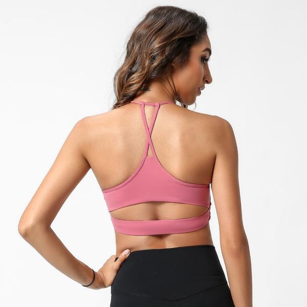 gym clothing net red sports active wear for women bra cross back yoga running fitness underwear pad jogging femme, White;black
gym clothing net red sports active wear for women bra cross back yoga running fitness underwear pad jogging femme, White;black