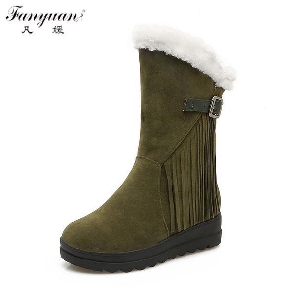 2020 discount female winter warm occidental and concise style ankle shoes with tassel and buckle decoration women snow boots, Black
2020 discount female winter warm occidental and concise style ankle shoes with tassel and buckle decoration women snow boots, Black