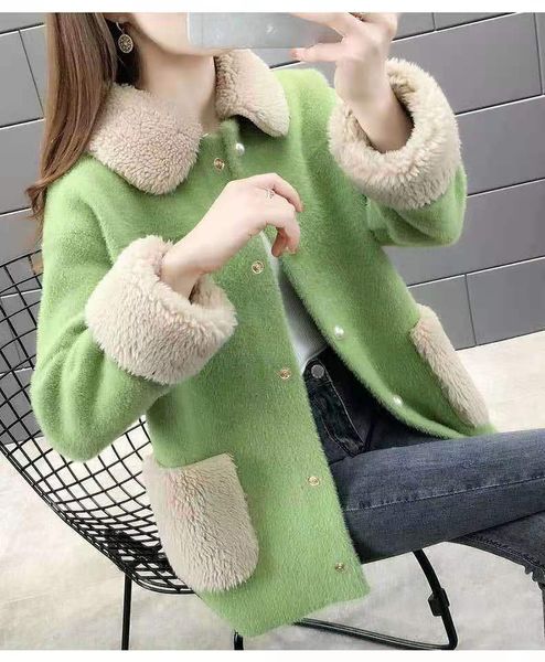 imitation mink velvet coat soft and comfortable not to lose hair korean version of the winter fashion new thickened woolen collar knitwear t, Black
imitation mink velvet coat soft and comfortable not to lose hair korean version of the winter fashion new thickened woolen collar knitwear t, Black