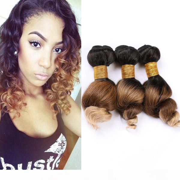 three tone peruvian virgin hair weaves #1b 4 27 ombre human hair bundles 3pcs loose wave ombre honey blonde human hair weft extensions, Black;brown
three tone peruvian virgin hair weaves #1b 4 27 ombre human hair bundles 3pcs loose wave ombre honey blonde human hair weft extensions, Black;brown