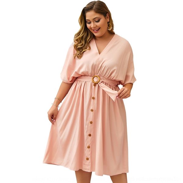 jxse5 self-designed large dress women's size clothing 2020 spring and solid v-neck new summer color middle sleeve dress slujq, Black;gray
jxse5 self-designed large dress women's size clothing 2020 spring and solid v-neck new summer color middle sleeve dress slujq, Black;gray