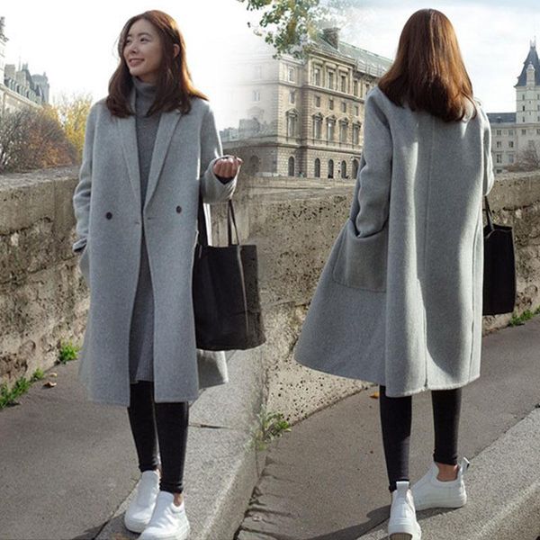 autumn plus size xxl 3xl 4xl 5xl 6xl women's loose coat women woolen coat winter women wool & blends jacket long, Black
autumn plus size xxl 3xl 4xl 5xl 6xl women's loose coat women woolen coat winter women wool & blends jacket long, Black