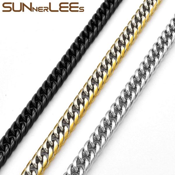 chains sunnerlees jewelry stainless steel necklace 7mm double curb link chain silver color gold plated men women gift sc49
chains sunnerlees jewelry stainless steel necklace 7mm double curb link chain silver color gold plated men women gift sc49