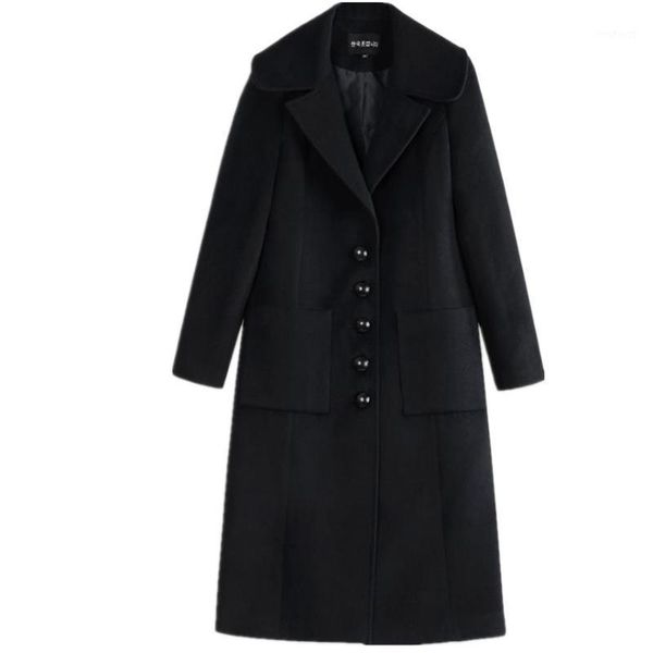 autumn winter women fashion classic cashmere long coat turn down collar woolen black single breasted coat1
autumn winter women fashion classic cashmere long coat turn down collar woolen black single breasted coat1