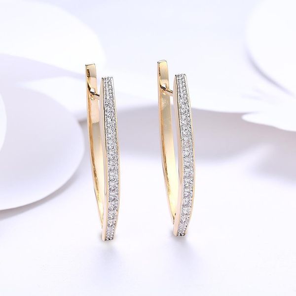 wholesale wedding new gold color earrings for women wedding decoration delicate design austria crystal jewelry gift luxury h bbybyf, Golden
wholesale wedding new gold color earrings for women wedding decoration delicate design austria crystal jewelry gift luxury h bbybyf, Golden