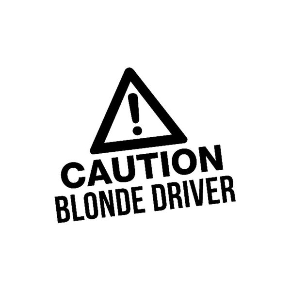 16cm*13cm caution blonde driver funny vinyl car sticker black silver decals c15-2809
16cm*13cm caution blonde driver funny vinyl car sticker black silver decals c15-2809