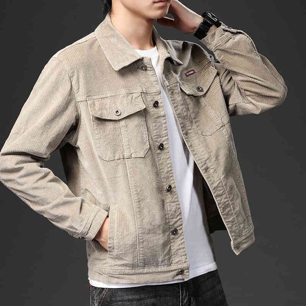 men's jackets denim 2021 autumn slim simple solid corduroy casual coat, Black;brown
men's jackets denim 2021 autumn slim simple solid corduroy casual coat, Black;brown