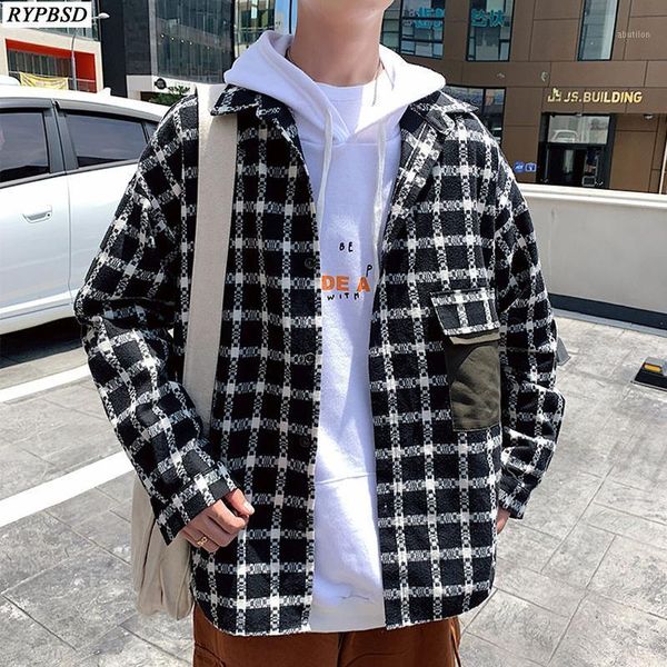 men's casual shirts autumn plaid shirt men harajuku long sleeve turn-down collar single breasted fashion cotton hip hop blouse men1, White;black
men's casual shirts autumn plaid shirt men harajuku long sleeve turn-down collar single breasted fashion cotton hip hop blouse men1, White;black
