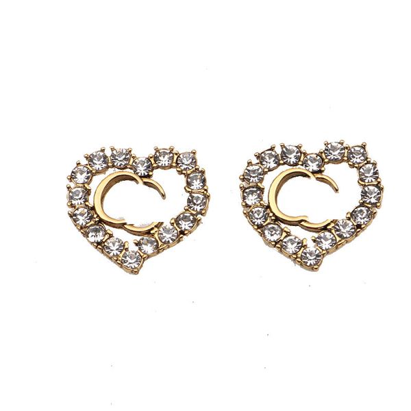 women's designer earrings new fashion personality love inlaid with diamond pearl earrings classic double letter logo, Golden;silver 
women's designer earrings new fashion personality love inlaid with diamond pearl earrings classic double letter logo, Golden;silver