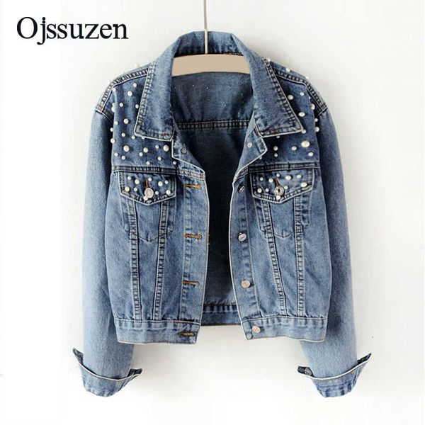 bomber women excellent jeans jackets short female fashion coat elegant pearls beading spring women's denim jacket plus size 5xl, Blue
bomber women excellent jeans jackets short female fashion coat elegant pearls beading spring women's denim jacket plus size 5xl, Blue