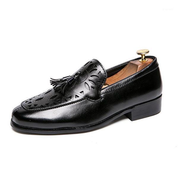 newbeads men's formal shoes slip on block carved leather tassel british style male casual business office flats shoes for men1, Black
newbeads men's formal shoes slip on block carved leather tassel british style male casual business office flats shoes for men1, Black