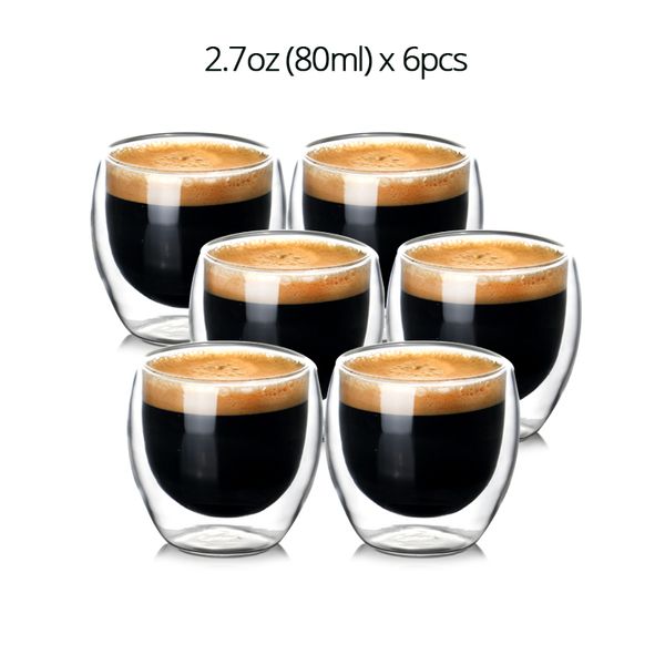 set of 2/6pcs double wall insulated heat resistant glass coffee cups for drinking tea,latte,espresso mug 80ml/200ml/250ml/270ml q0105
set of 2/6pcs double wall insulated heat resistant glass coffee cups for drinking tea,latte,espresso mug 80ml/200ml/250ml/270ml q0105