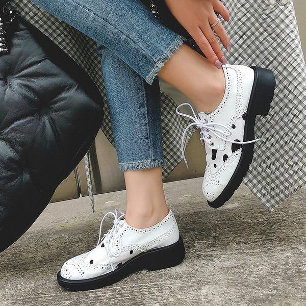 2021 spring and autumn brock shoes big size 22-26cm genuine length calf skin + horse fashion bombs women lifj, Black
2021 spring and autumn brock shoes big size 22-26cm genuine length calf skin + horse fashion bombs women lifj, Black