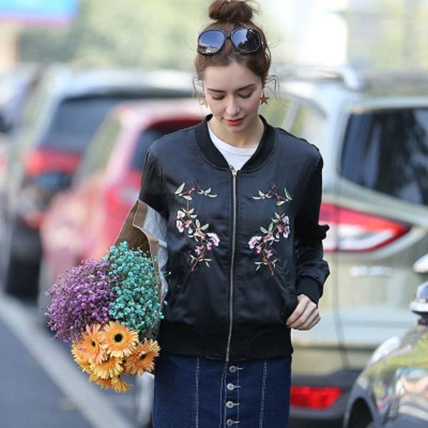 women jackets spring autumn black casual print zipper women coats and jackets 2018 new arrival embroidery jacket1, Black;brown
women jackets spring autumn black casual print zipper women coats and jackets 2018 new arrival embroidery jacket1, Black;brown
