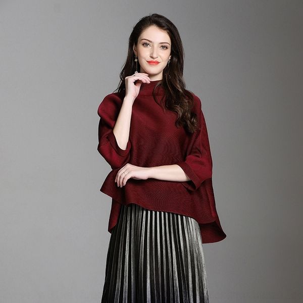 lnfz6 sanzhai tdressdress turtleneck pleated dressdress autumn new women's loose front size large short back long t-shirt autumn and wi, White
lnfz6 sanzhai tdressdress turtleneck pleated dressdress autumn new women's loose front size large short back long t-shirt autumn and wi, White