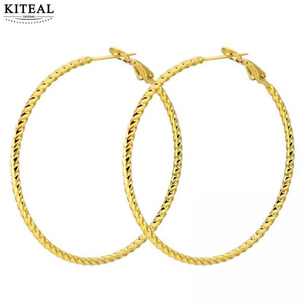 kiteal new beautiful fashion stainless steel earring for female twist wave hoop earings engagement jewelry accessories, Golden;silver
kiteal new beautiful fashion stainless steel earring for female twist wave hoop earings engagement jewelry accessories, Golden;silver
