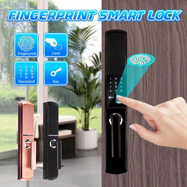 smart 4 ways door fingerprint lock digital password touch electric lock anti-theft security access control system kit home
smart 4 ways door fingerprint lock digital password touch electric lock anti-theft security access control system kit home
