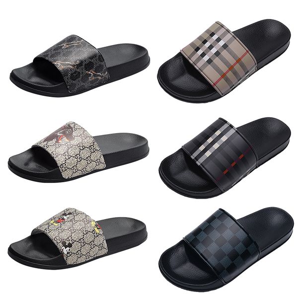 luxury brand slides sandals designer slippers shoes with correct cartoon grid pattern summer beach sandal slipper flat men platform flip flo, Black
luxury brand slides sandals designer slippers shoes with correct cartoon grid pattern summer beach sandal slipper flat men platform flip flo, Black