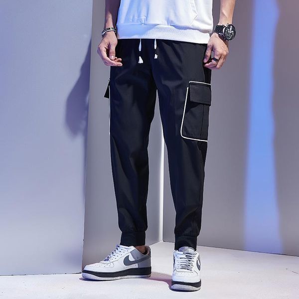 men's pants 2021 casual sports loose calf fashion sportswear men sweat sweatpants, Black
men's pants 2021 casual sports loose calf fashion sportswear men sweat sweatpants, Black