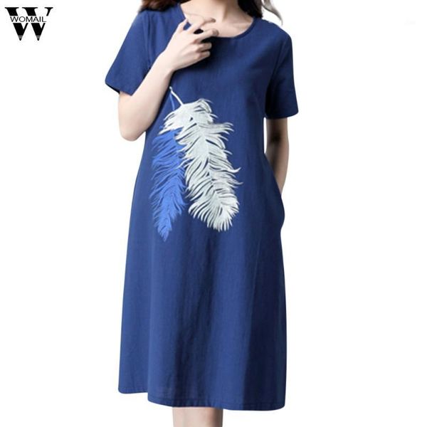 large dress fashion women's large size dress feather print round neck cotton and linen loose knee-length dropship jan141, Black;gray
large dress fashion women's large size dress feather print round neck cotton and linen loose knee-length dropship jan141, Black;gray