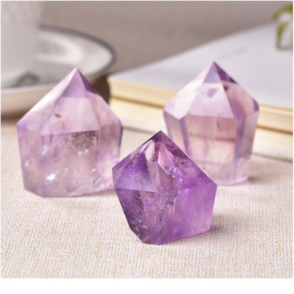 1pc natural amethyst point wand quartz crystal reiki healing crystal energy stone tower handmade home decor pyramid o jllqmm, Black
1pc natural amethyst point wand quartz crystal reiki healing crystal energy stone tower handmade home decor pyramid o jllqmm, Black