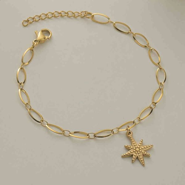 chain bracelet creative sense starfish bracelet small crowd cool 14k gold titanium steel bracelet simple and versatile, Black
chain bracelet creative sense starfish bracelet small crowd cool 14k gold titanium steel bracelet simple and versatile, Black