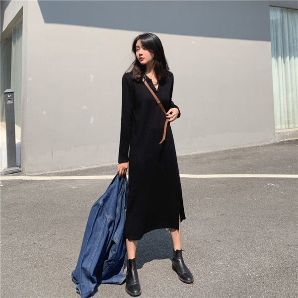 осень 2020 нового slim fit v-образный вырез с платьем вязать платье снизу вверх поло твердой осени женских dressnew женщин для женщин ikseh, Black;gray
осень 2020 нового slim fit v-образный вырез с платьем вязать платье снизу вверх поло твердой осени женских dressnew женщин для женщин ikseh, Black;gray
