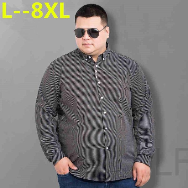 men's casual shirts 6xl 5xl autumn wide 8xl stripe men fashion long sleeve british style slim fit male social work shirt, White;black
men's casual shirts 6xl 5xl autumn wide 8xl stripe men fashion long sleeve british style slim fit male social work shirt, White;black