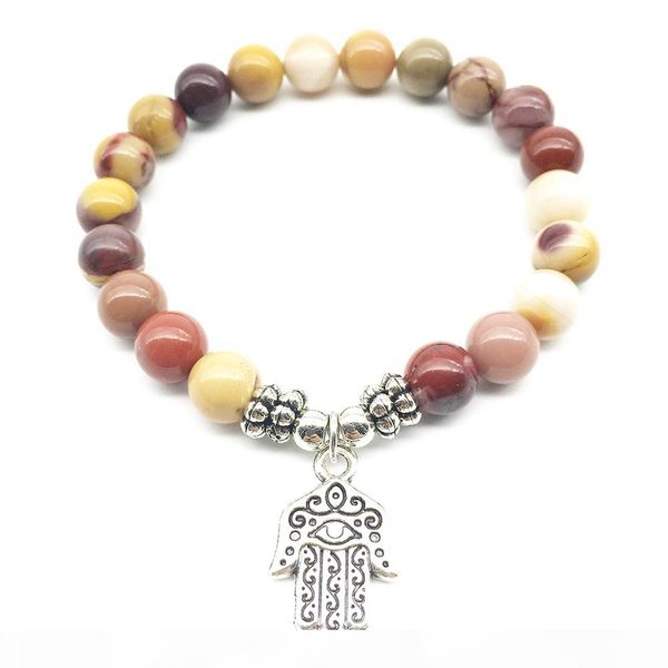 sn1322 fashion bracelet for women hamsa charm mookaite stone jewelry handmade wedding bracelet gift for her, Black
sn1322 fashion bracelet for women hamsa charm mookaite stone jewelry handmade wedding bracelet gift for her, Black