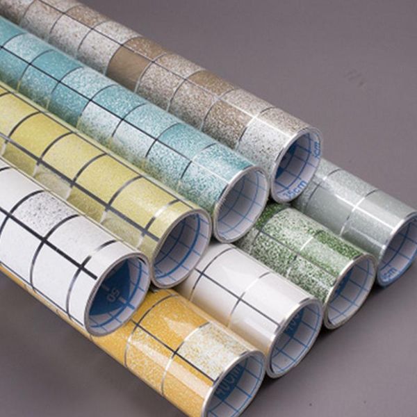 1roll waterproof oil-proof wall paper self adhesive tile wallpaper aluminum foil stickers scrub mosaic home kitchen decor supply
1roll waterproof oil-proof wall paper self adhesive tile wallpaper aluminum foil stickers scrub mosaic home kitchen decor supply