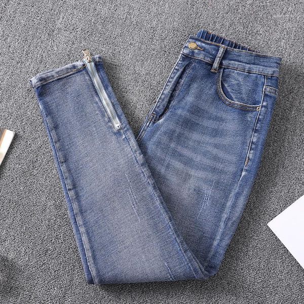 women's jeans lucyever plus size women fashion spring zipper stretch high waist blue casual female pencil denim ankle-length pants 2021
women's jeans lucyever plus size women fashion spring zipper stretch high waist blue casual female pencil denim ankle-length pants 2021
